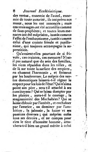 Journal ecclesiastique ou bibliotheque raisonnée des sciences ecclésiastiques