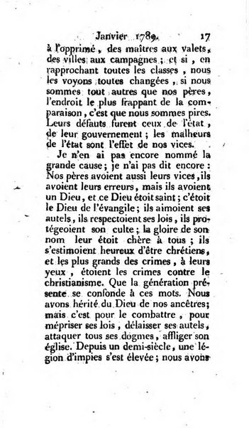 Journal ecclesiastique ou bibliotheque raisonnée des sciences ecclésiastiques