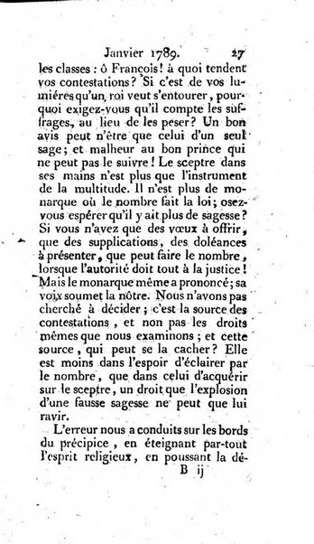 Journal ecclesiastique ou bibliotheque raisonnée des sciences ecclésiastiques