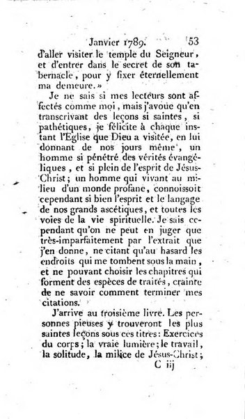 Journal ecclesiastique ou bibliotheque raisonnée des sciences ecclésiastiques