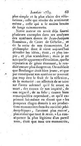 Journal ecclesiastique ou bibliotheque raisonnée des sciences ecclésiastiques