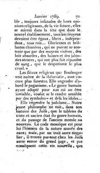 Journal ecclesiastique ou bibliotheque raisonnée des sciences ecclésiastiques
