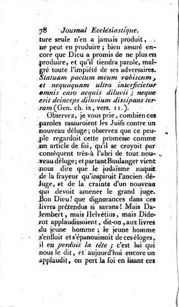 Journal ecclesiastique ou bibliotheque raisonnée des sciences ecclésiastiques