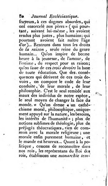 Journal ecclesiastique ou bibliotheque raisonnée des sciences ecclésiastiques