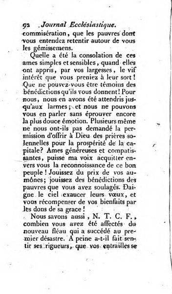 Journal ecclesiastique ou bibliotheque raisonnée des sciences ecclésiastiques