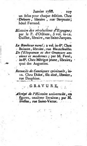 Journal ecclesiastique ou bibliotheque raisonnée des sciences ecclésiastiques