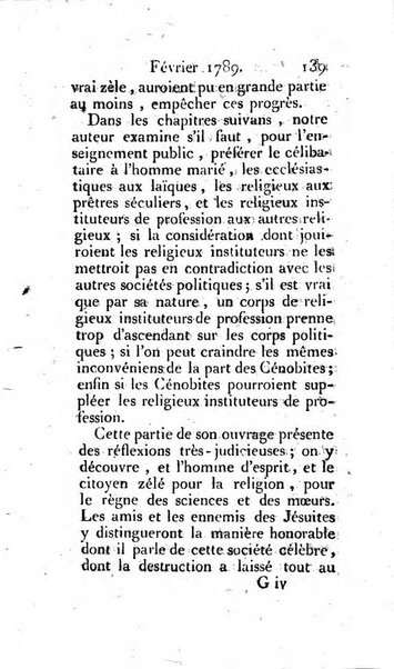 Journal ecclesiastique ou bibliotheque raisonnée des sciences ecclésiastiques