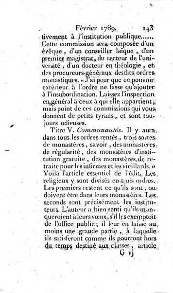 Journal ecclesiastique ou bibliotheque raisonnée des sciences ecclésiastiques