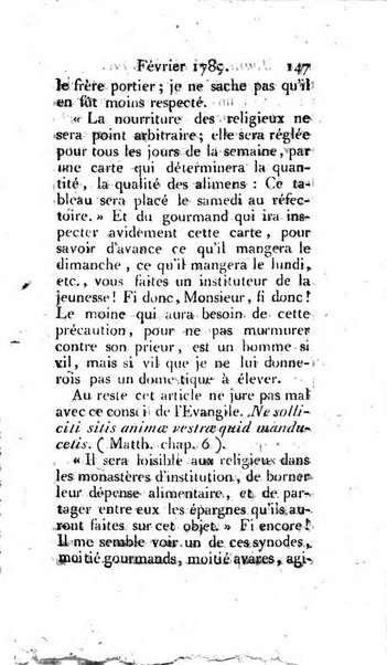 Journal ecclesiastique ou bibliotheque raisonnée des sciences ecclésiastiques