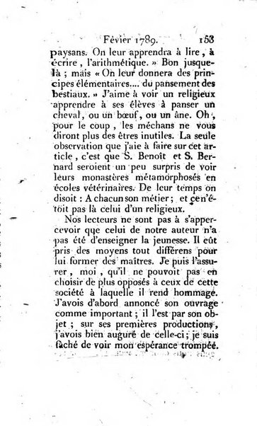 Journal ecclesiastique ou bibliotheque raisonnée des sciences ecclésiastiques