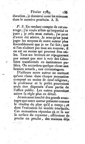 Journal ecclesiastique ou bibliotheque raisonnée des sciences ecclésiastiques