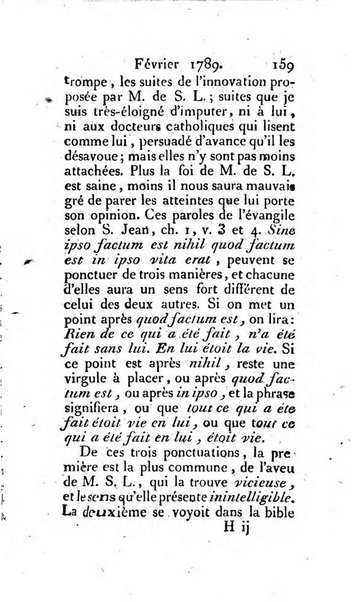 Journal ecclesiastique ou bibliotheque raisonnée des sciences ecclésiastiques