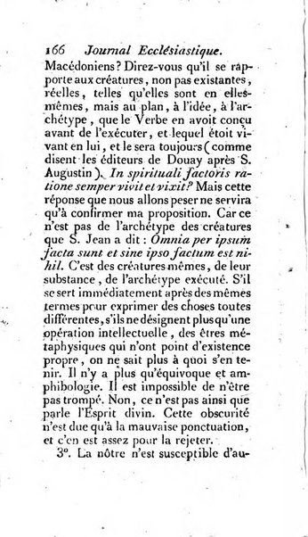 Journal ecclesiastique ou bibliotheque raisonnée des sciences ecclésiastiques