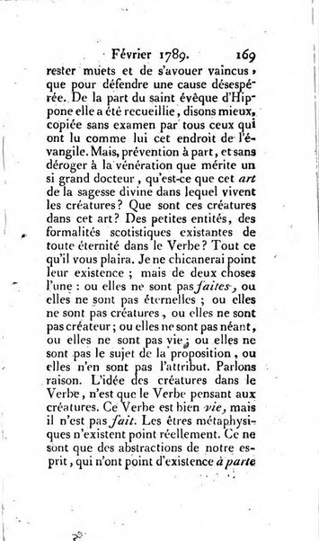 Journal ecclesiastique ou bibliotheque raisonnée des sciences ecclésiastiques