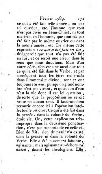 Journal ecclesiastique ou bibliotheque raisonnée des sciences ecclésiastiques