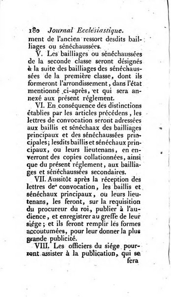 Journal ecclesiastique ou bibliotheque raisonnée des sciences ecclésiastiques