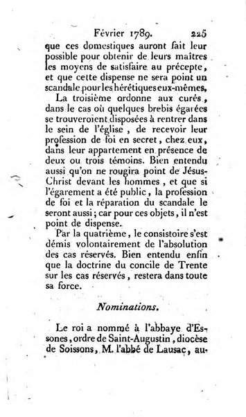 Journal ecclesiastique ou bibliotheque raisonnée des sciences ecclésiastiques