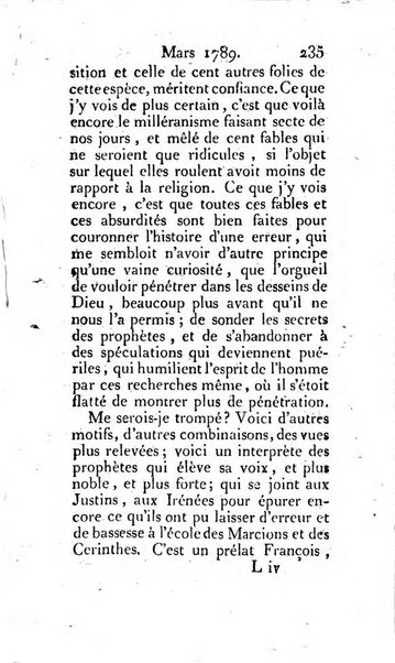 Journal ecclesiastique ou bibliotheque raisonnée des sciences ecclésiastiques