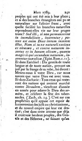 Journal ecclesiastique ou bibliotheque raisonnée des sciences ecclésiastiques