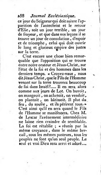 Journal ecclesiastique ou bibliotheque raisonnée des sciences ecclésiastiques