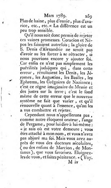 Journal ecclesiastique ou bibliotheque raisonnée des sciences ecclésiastiques