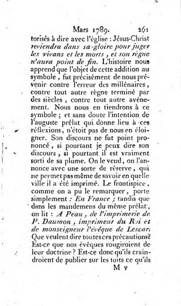 Journal ecclesiastique ou bibliotheque raisonnée des sciences ecclésiastiques