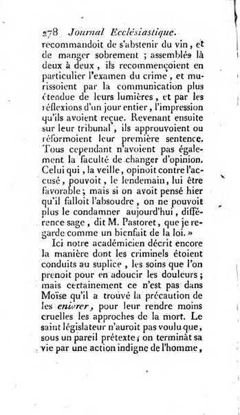 Journal ecclesiastique ou bibliotheque raisonnée des sciences ecclésiastiques