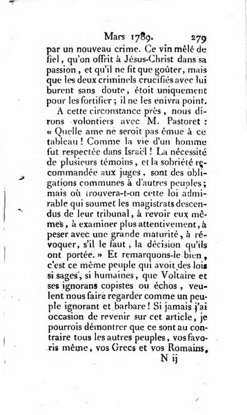 Journal ecclesiastique ou bibliotheque raisonnée des sciences ecclésiastiques