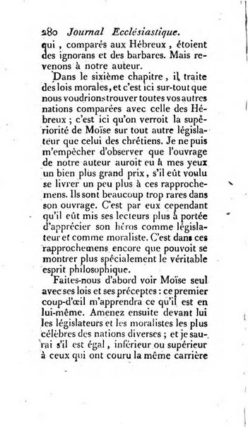 Journal ecclesiastique ou bibliotheque raisonnée des sciences ecclésiastiques