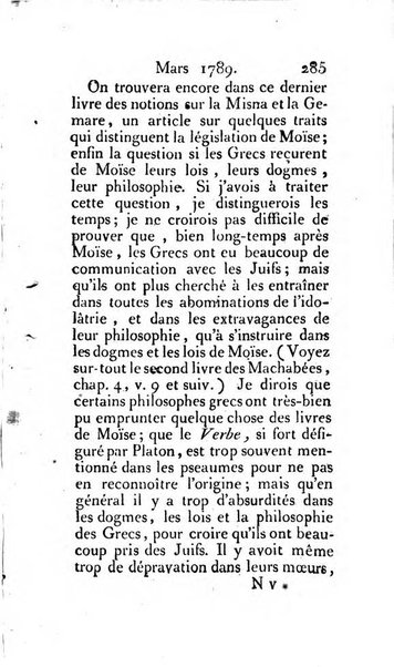 Journal ecclesiastique ou bibliotheque raisonnée des sciences ecclésiastiques