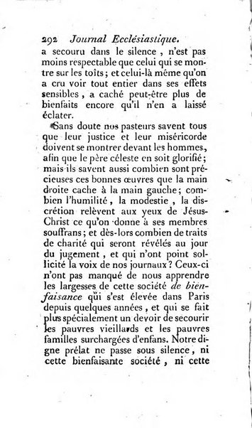 Journal ecclesiastique ou bibliotheque raisonnée des sciences ecclésiastiques