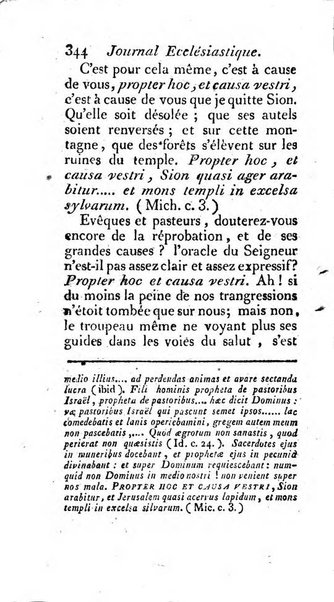 Journal ecclesiastique ou bibliotheque raisonnée des sciences ecclésiastiques