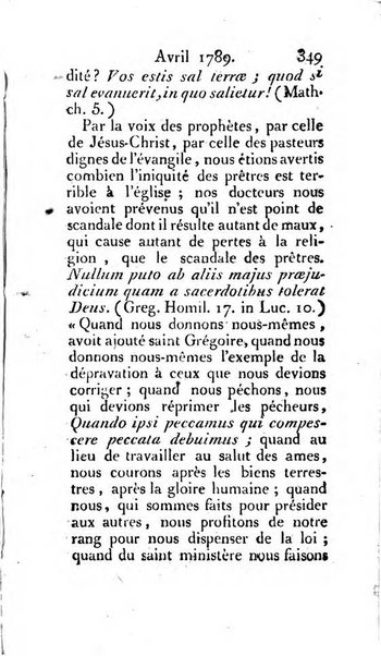 Journal ecclesiastique ou bibliotheque raisonnée des sciences ecclésiastiques