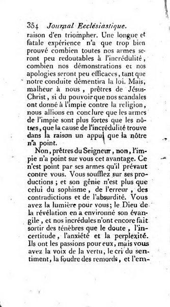 Journal ecclesiastique ou bibliotheque raisonnée des sciences ecclésiastiques