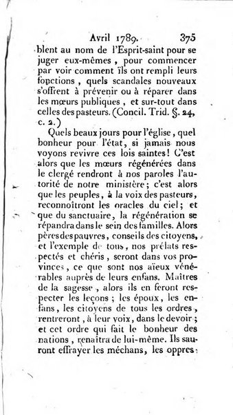 Journal ecclesiastique ou bibliotheque raisonnée des sciences ecclésiastiques