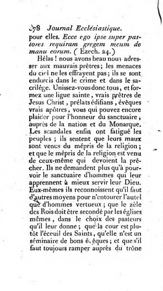 Journal ecclesiastique ou bibliotheque raisonnée des sciences ecclésiastiques