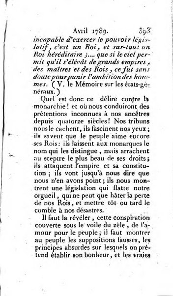 Journal ecclesiastique ou bibliotheque raisonnée des sciences ecclésiastiques