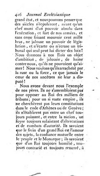 Journal ecclesiastique ou bibliotheque raisonnée des sciences ecclésiastiques