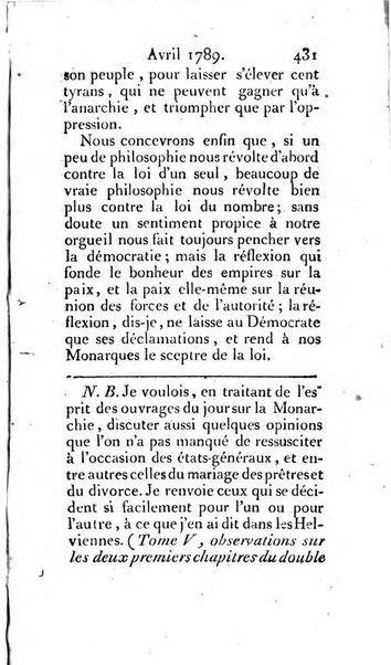 Journal ecclesiastique ou bibliotheque raisonnée des sciences ecclésiastiques