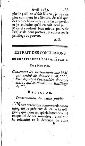 Journal ecclesiastique ou bibliotheque raisonnée des sciences ecclésiastiques