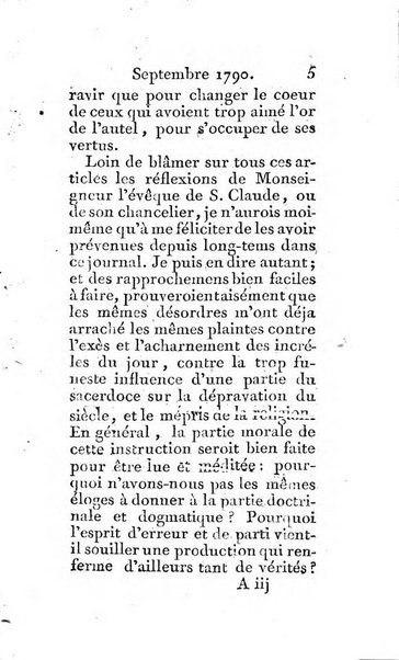 Journal ecclesiastique ou bibliotheque raisonnée des sciences ecclésiastiques