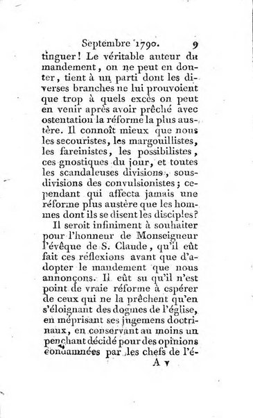 Journal ecclesiastique ou bibliotheque raisonnée des sciences ecclésiastiques