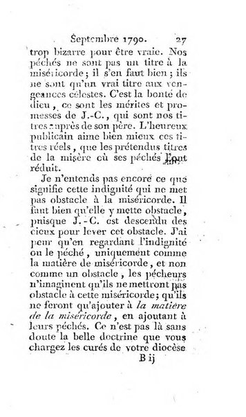 Journal ecclesiastique ou bibliotheque raisonnée des sciences ecclésiastiques