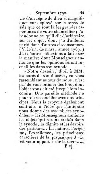 Journal ecclesiastique ou bibliotheque raisonnée des sciences ecclésiastiques