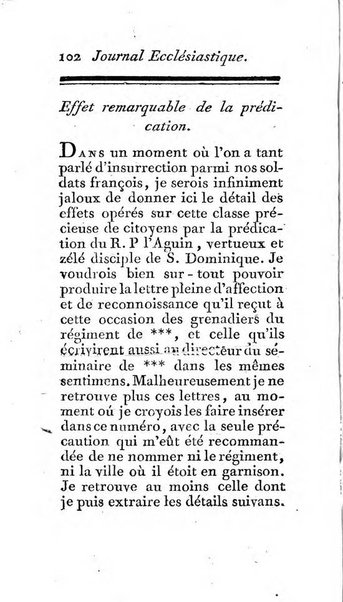 Journal ecclesiastique ou bibliotheque raisonnée des sciences ecclésiastiques