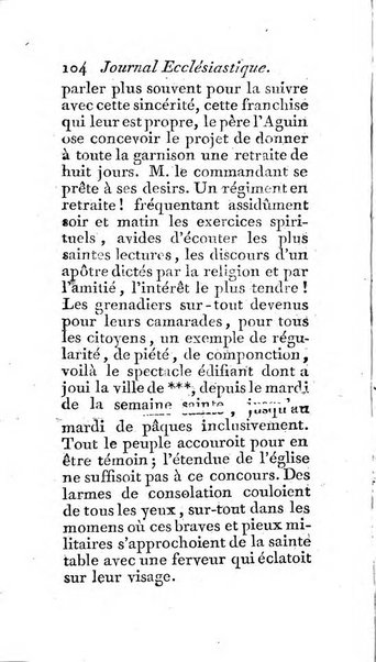 Journal ecclesiastique ou bibliotheque raisonnée des sciences ecclésiastiques