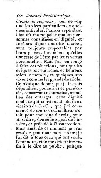 Journal ecclesiastique ou bibliotheque raisonnée des sciences ecclésiastiques