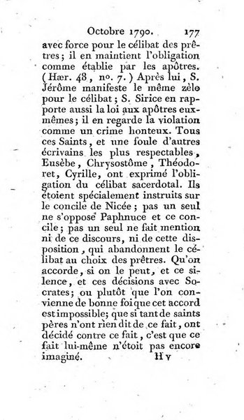 Journal ecclesiastique ou bibliotheque raisonnée des sciences ecclésiastiques