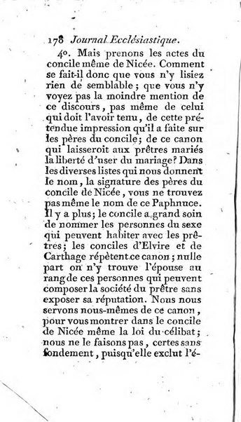 Journal ecclesiastique ou bibliotheque raisonnée des sciences ecclésiastiques