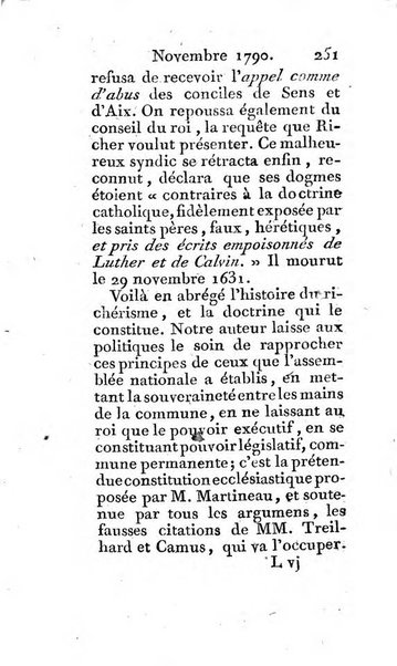 Journal ecclesiastique ou bibliotheque raisonnée des sciences ecclésiastiques